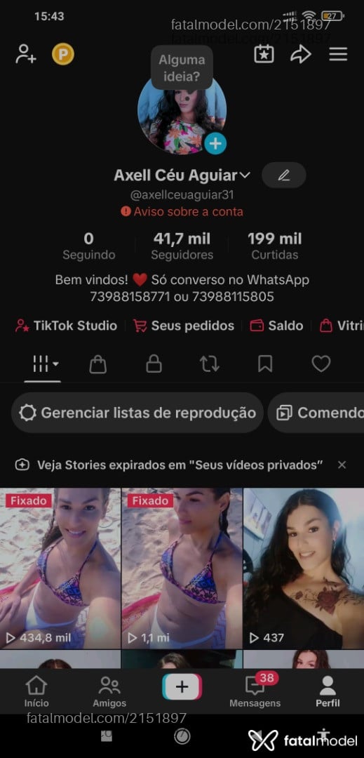 Acompanhante mulher trans com cabelo castanho de olhos castanhos em Porto Seguro - Axell Céu
