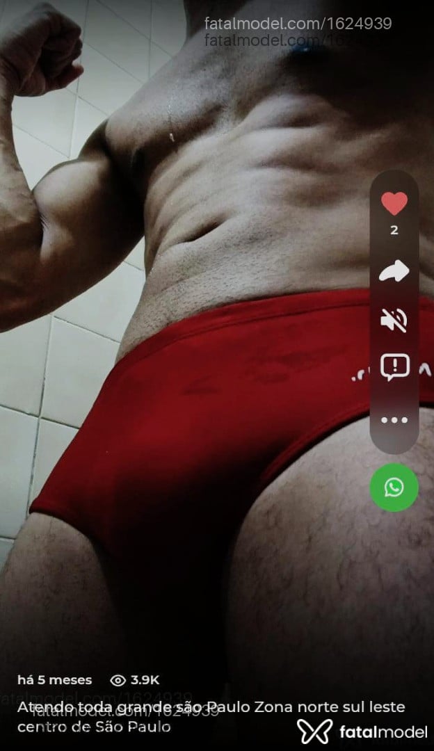 Acompanhante homem com cabelo castanho de olhos castanhos em São Paulo - Morenosarado