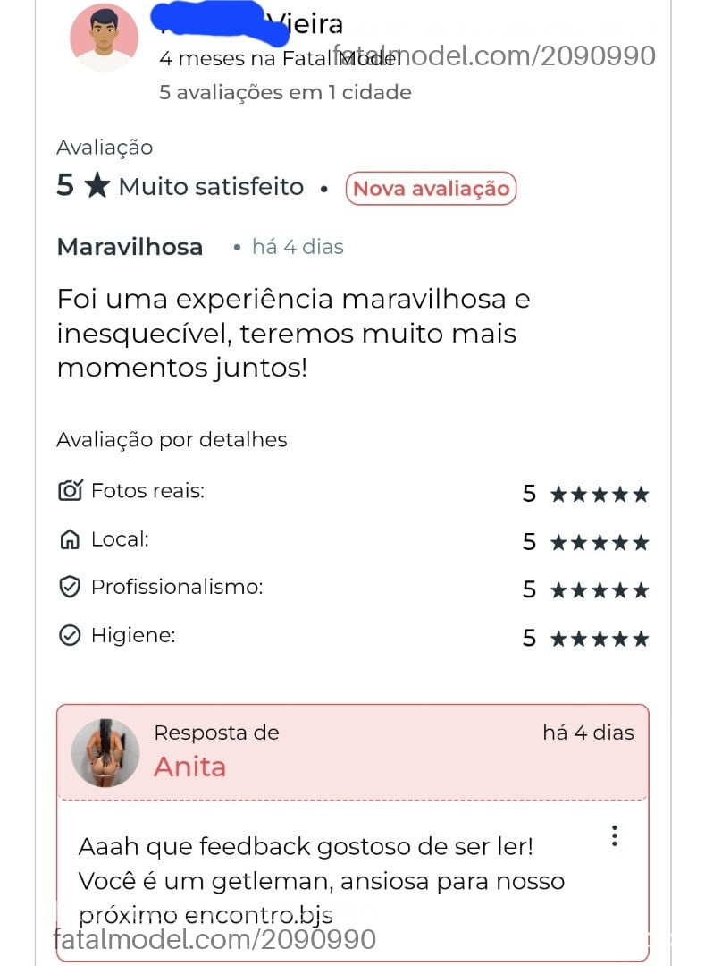 Acompanhante mulher morena (o) de olhos mel em João Pessoa Acompanhante mulher morena (o) de olhos mel em João Pessoa - Anita