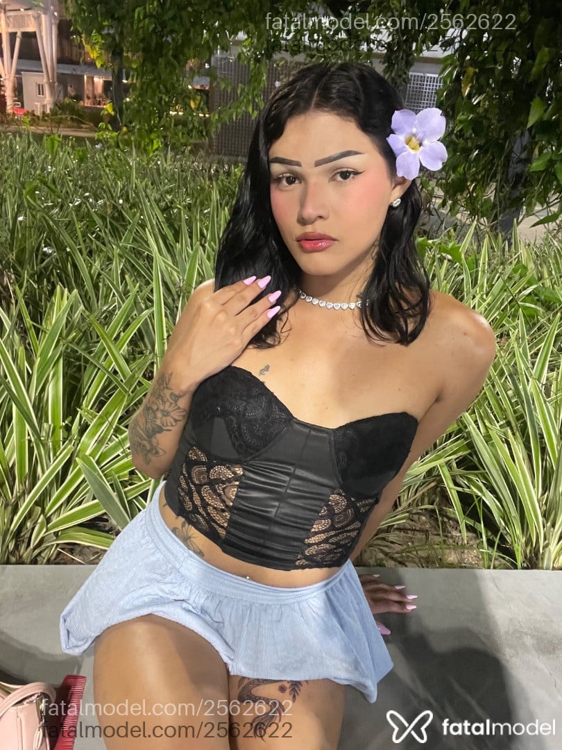 Acompanhante mulher trans morena (o) de olhos pretos - Daphne Larissa