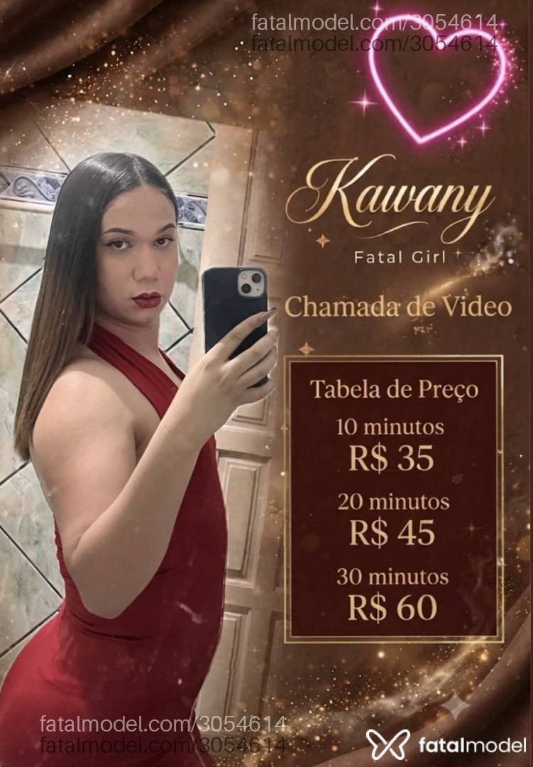 Acompanhante mulher trans com cabelo castanho de olhos castanhos - Kawany Acompanhante mulher trans com cabelo castanho de olhos castanhos - Kawany