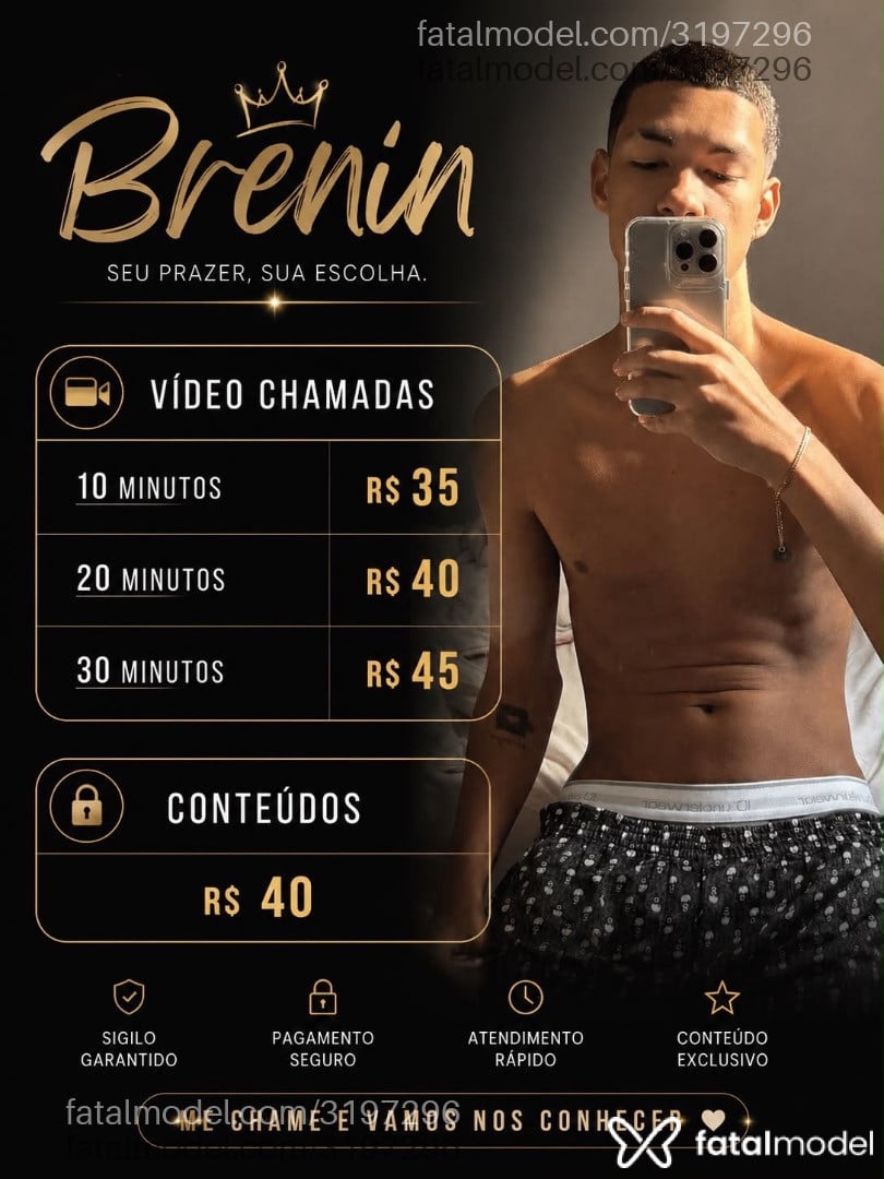 Acompanhante homem morena (o) de olhos castanhos - Brenin