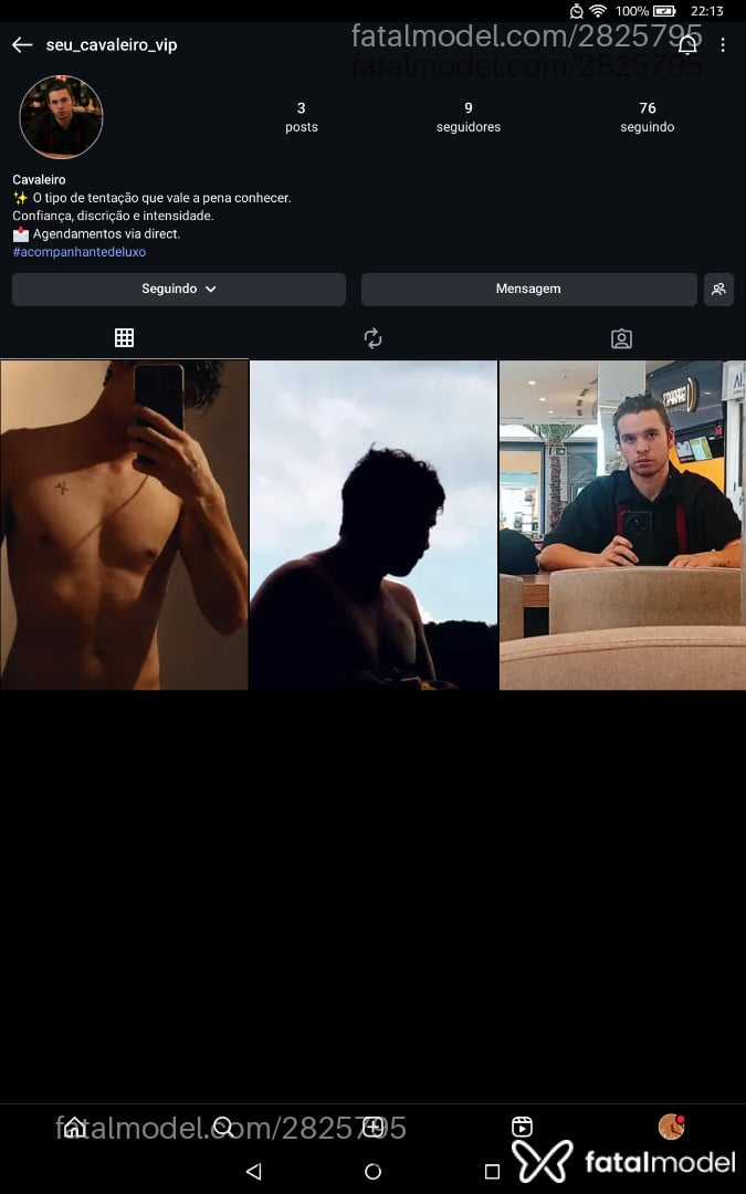 Acompanhante homem com cabelo castanho de olhos castanhos - Seucavaleirovip