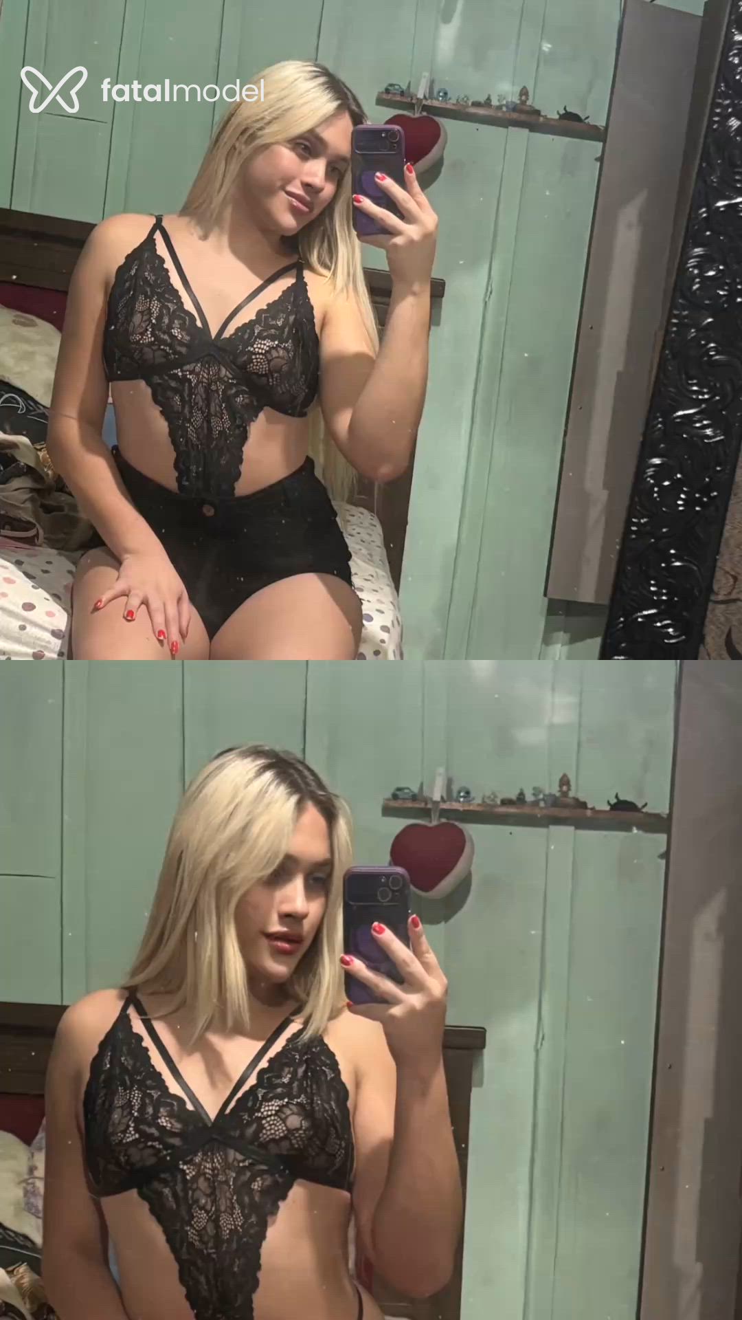 Acompanhante mulher trans loira (o) de olhos verdes - Izabely