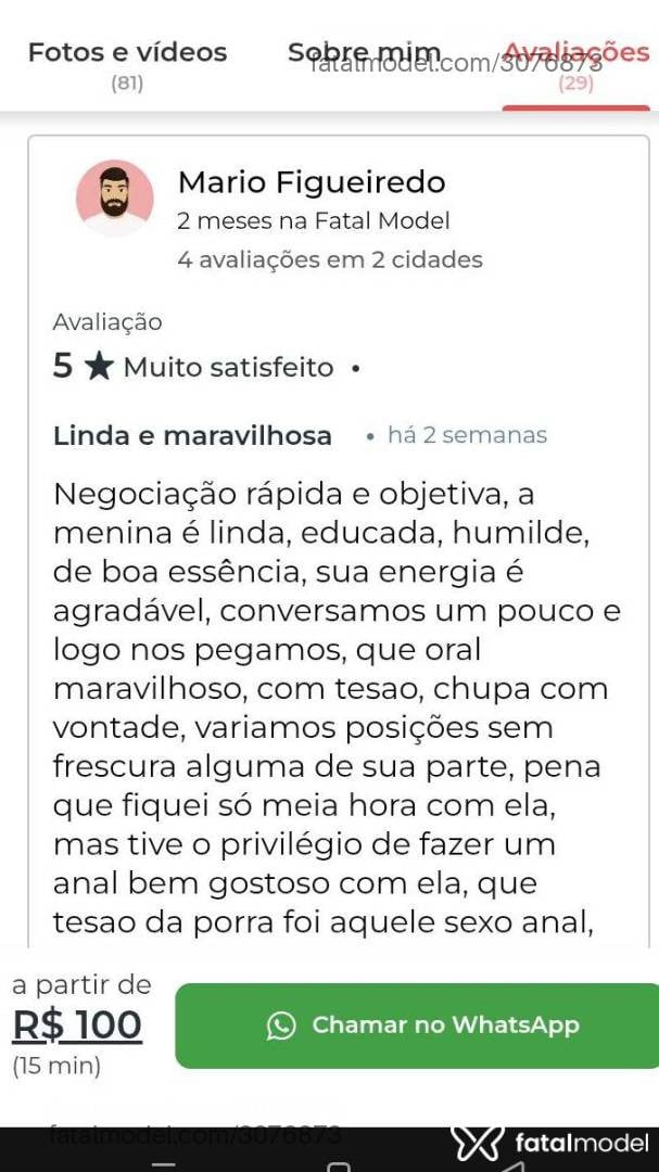 Acompanhante mulher morena (o) de olhos castanhos - Vicky
