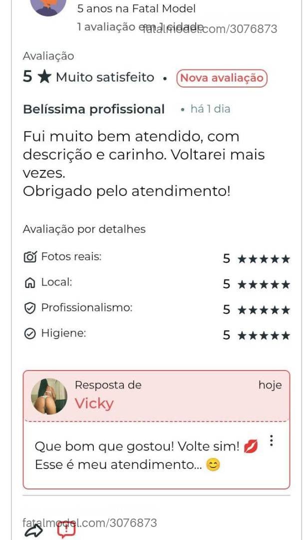 Acompanhante mulher morena (o) de olhos castanhos em Petrópolis - Vicky