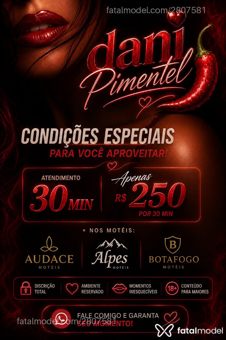 Acompanhante mulher morena (o) de olhos castanhos - Dani Pimentel