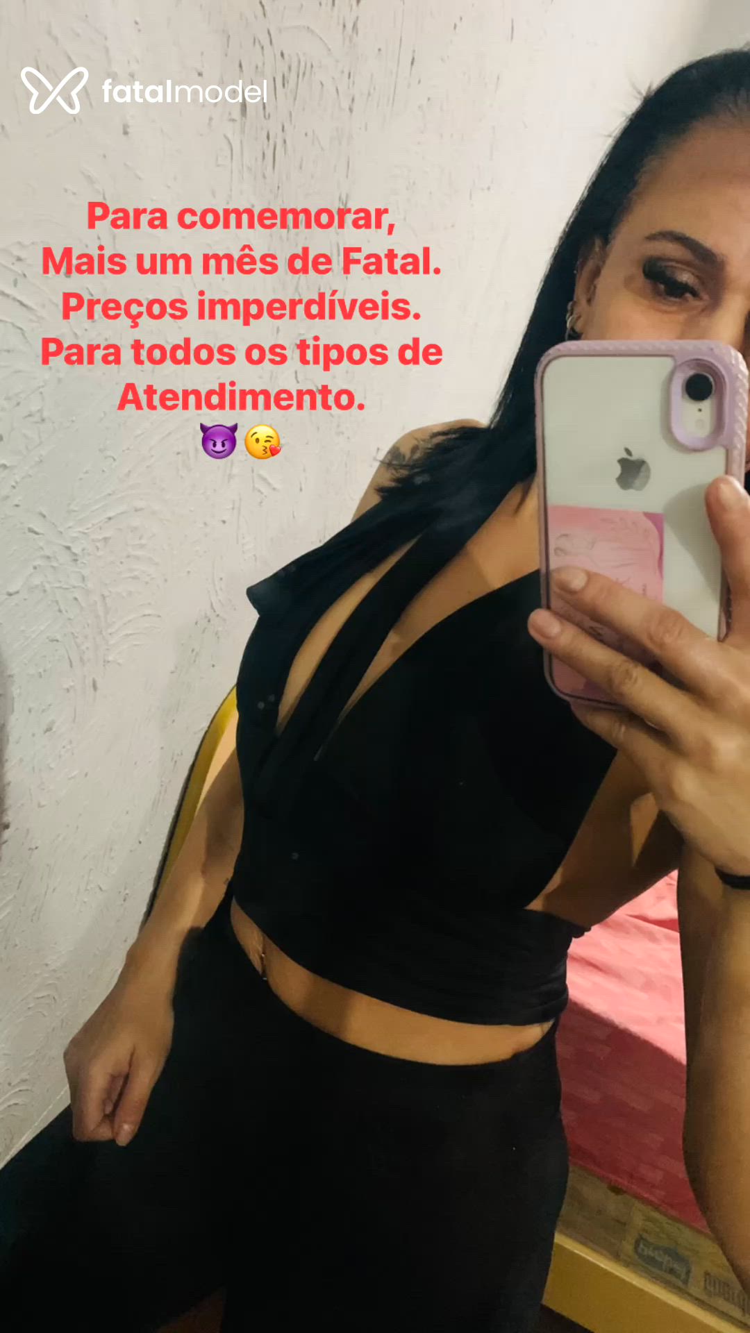Acompanhante mulher morena (o) de olhos castanhos - Lua Angel