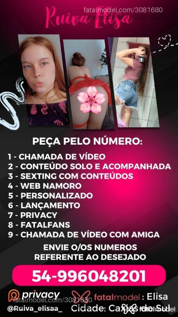 Acompanhante mulher ruiva (o) de olhos verdes - Elisa