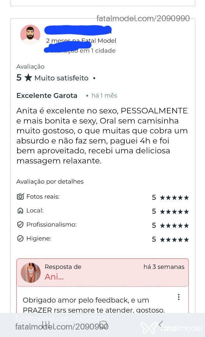 Acompanhante mulher morena (o) de olhos mel - Anita