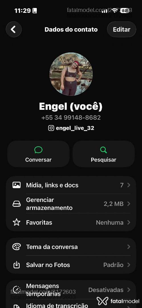 Acompanhante mulher trans morena (o) de olhos mel - Angel