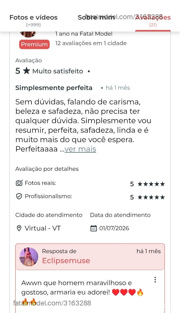 Acompanhante mulher morena (o) de olhos castanhos - Eclipsemuse