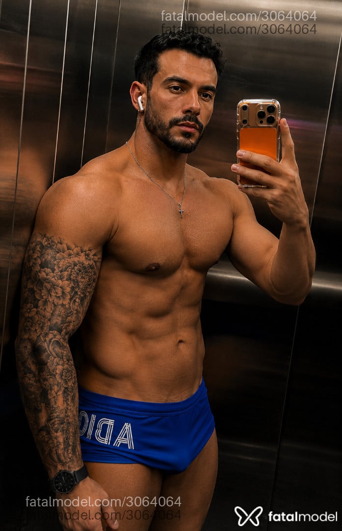 Acompanhante homem com cabelo castanho de olhos pretos - Marcelo Silveira