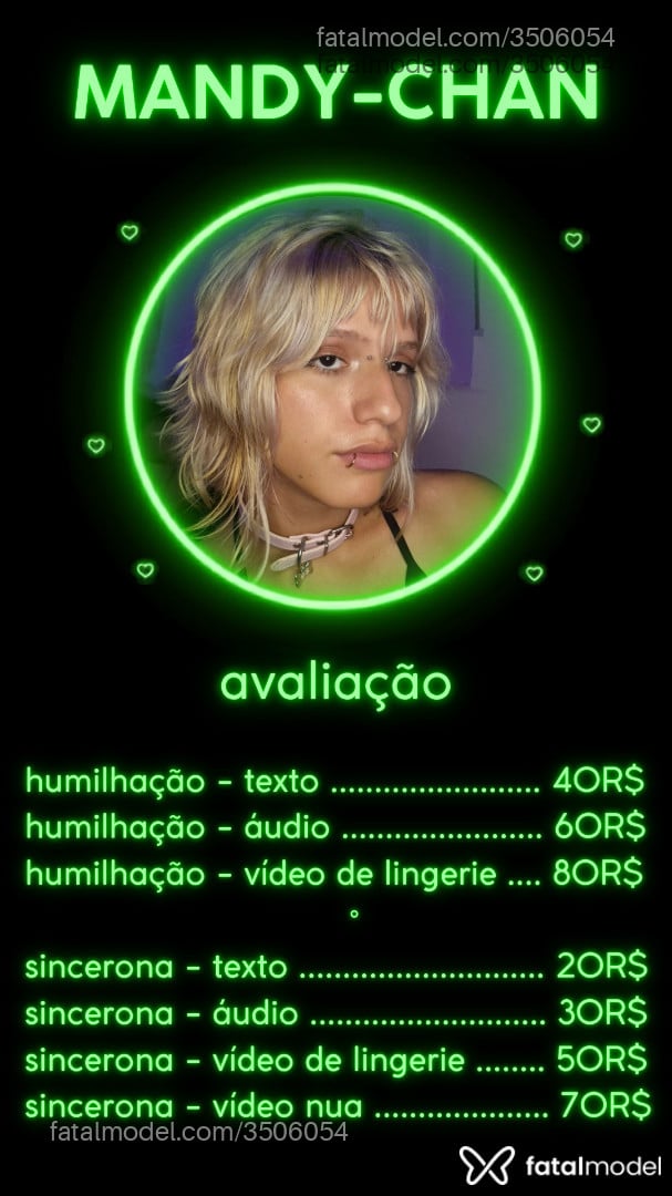 Acompanhante mulher trans loira (o) de olhos castanhos - Mandychans