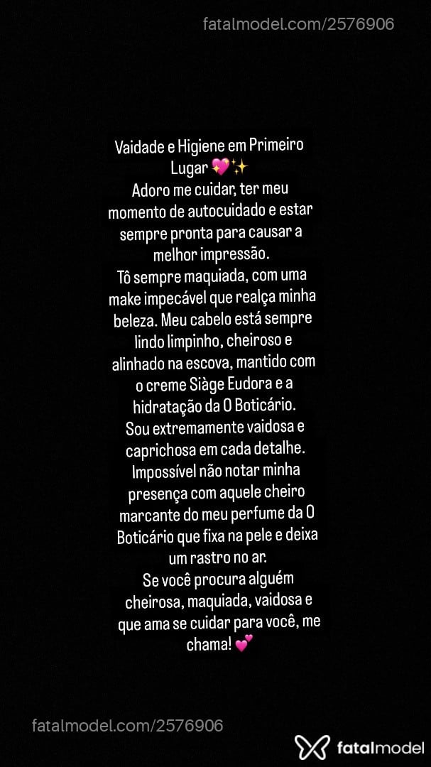 Acompanhante mulher morena (o) de olhos pretos - Talita Silva