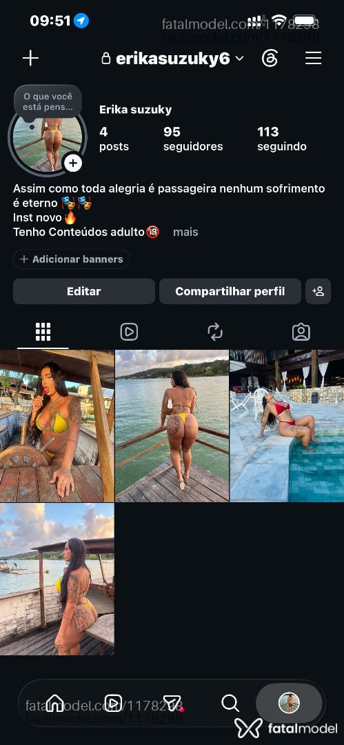 Acompanhante travesti com cabelo castanho de olhos castanhos - Erika Suzuky