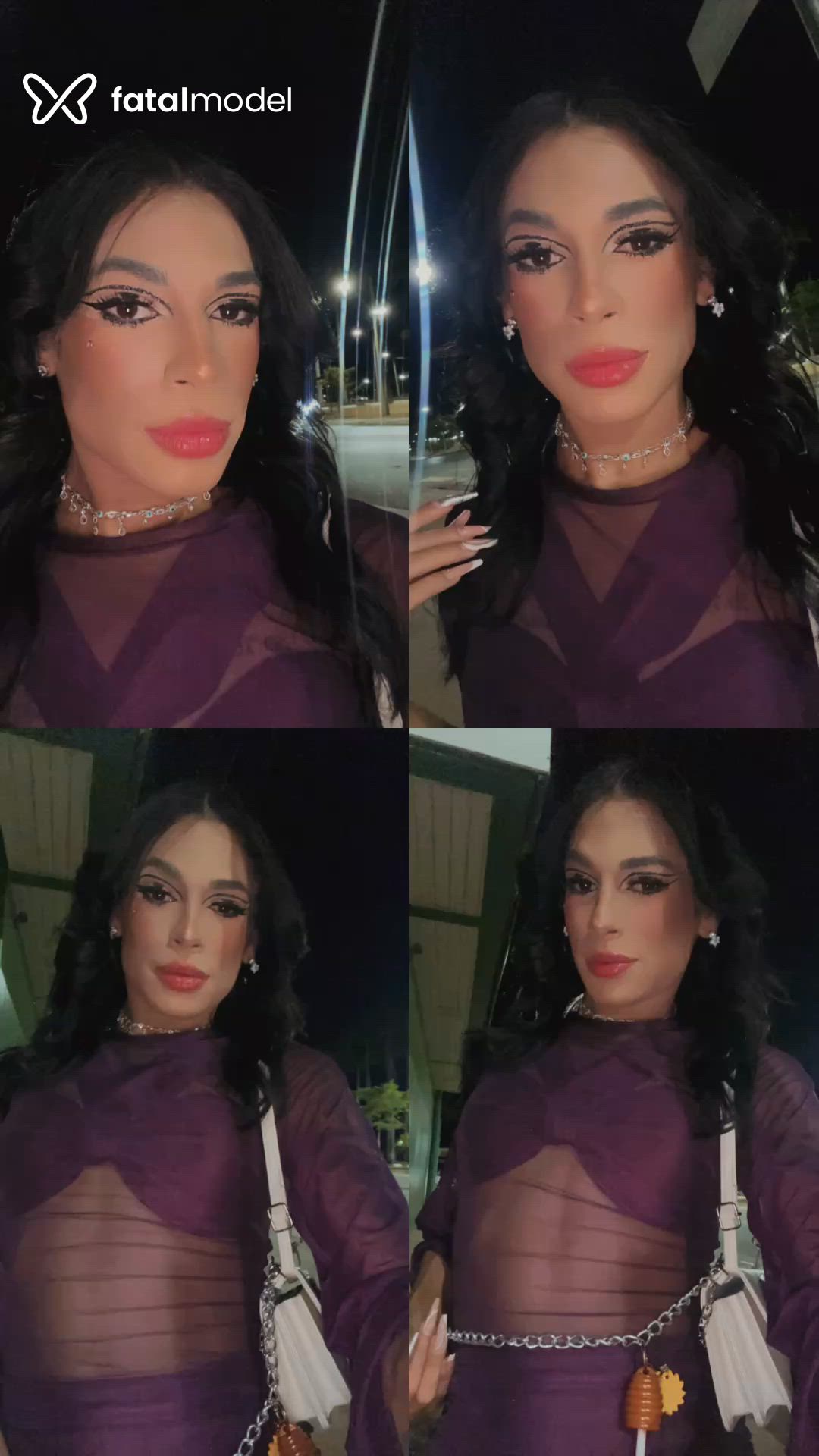 Acompanhante mulher trans com cabelo castanho de olhos castanhos - Lívia