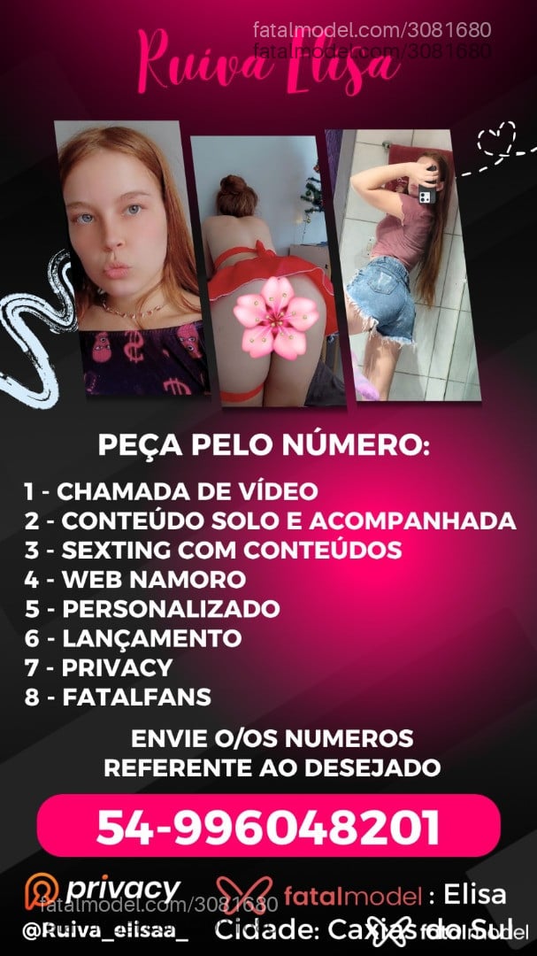 Acompanhante mulher ruiva (o) de olhos verdes - Elisa