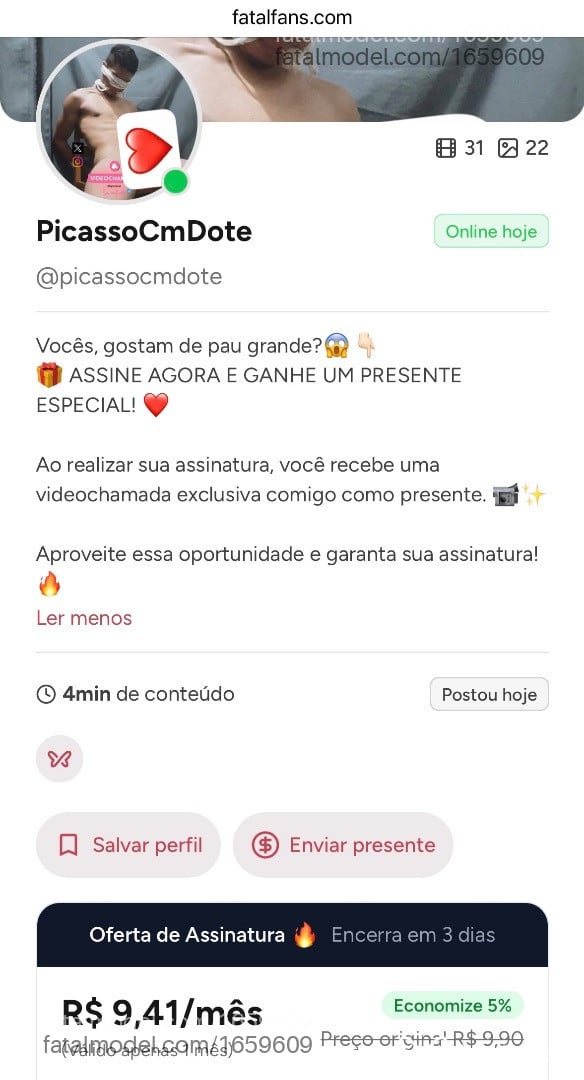 Acompanhante homem com cabelo castanho de olhos castanhos - PicassoCmDote