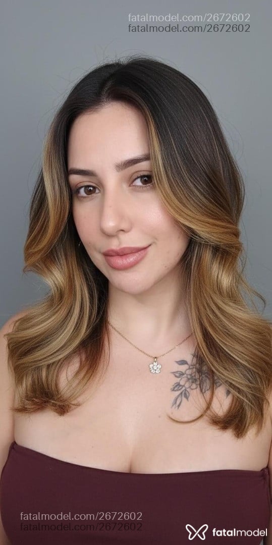 Acompanhante mulher com cabelo castanho de olhos mel - Heloísa