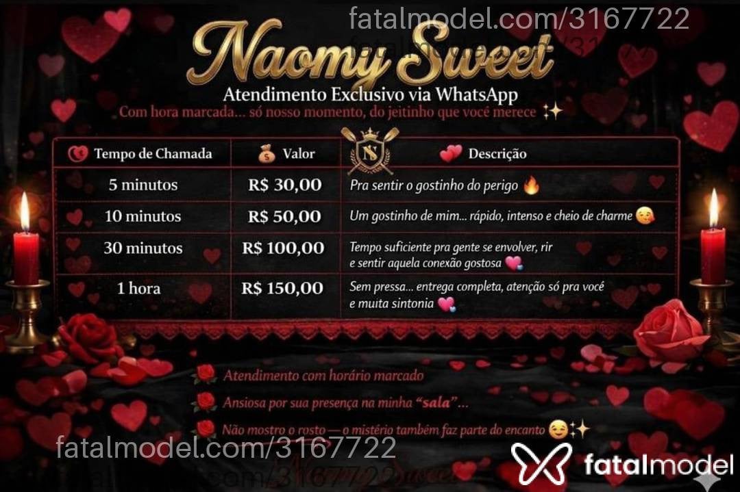 Acompanhante mulher morena (o) de olhos castanhos em Virtual - Naomy Sweet