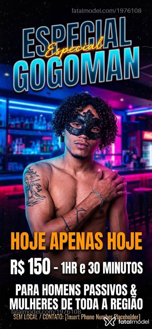 Acompanhante homem morena (o) de olhos pretos - Pk Jacques