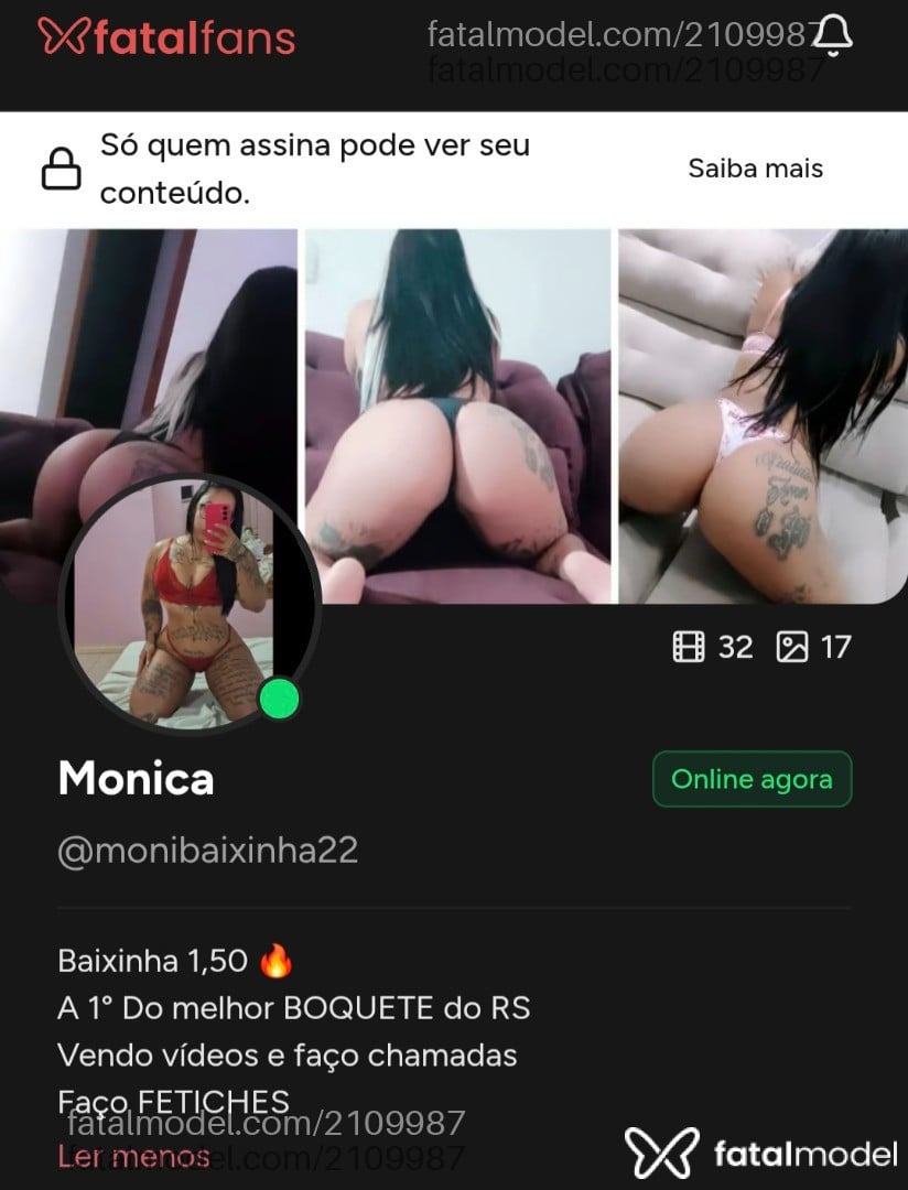 Acompanhante mulher morena (o) de olhos castanhos - Monibaixinha