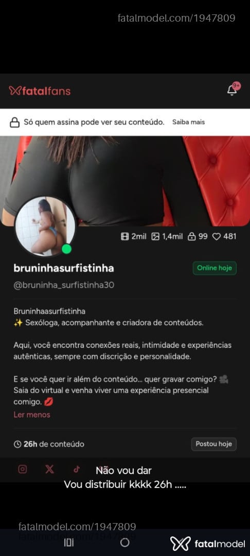 Acompanhante mulher com cabelo castanho de olhos castanhos - Bruninhaasurfis
