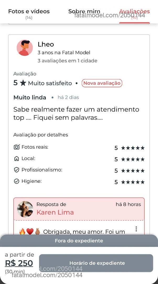 Acompanhante mulher morena (o) de olhos castanhos - Karen Lima
