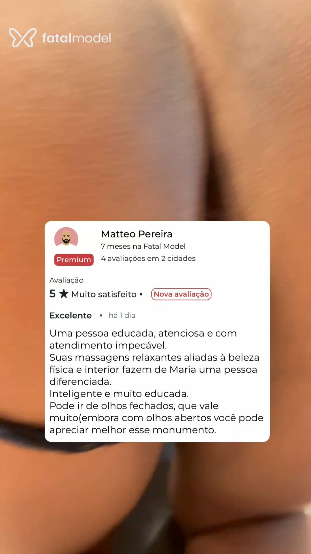 Acompanhante mulher morena (o) de olhos castanhos - Maria