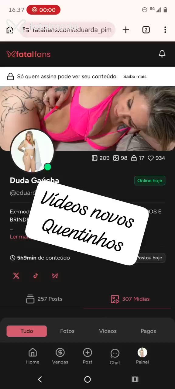 Acompanhante mulher loira (o) de olhos castanhos - Dudagaúcha
