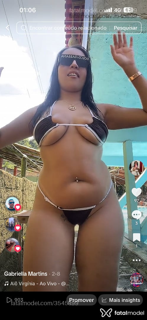 Acompanhante mulher morena (o) de olhos castanhos - Gaby Martins