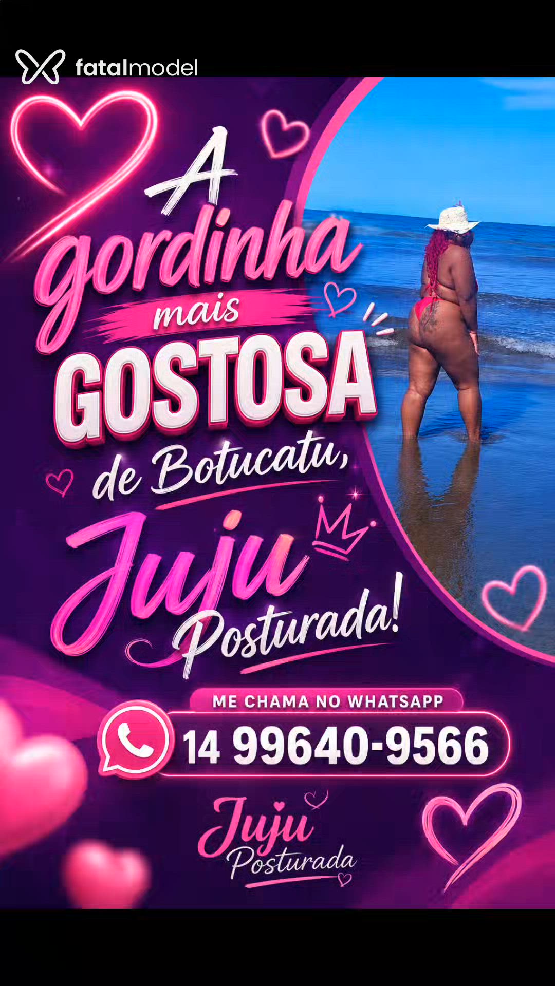 Acompanhante mulher com cabelo colorido de olhos castanhos - Juju Posturada