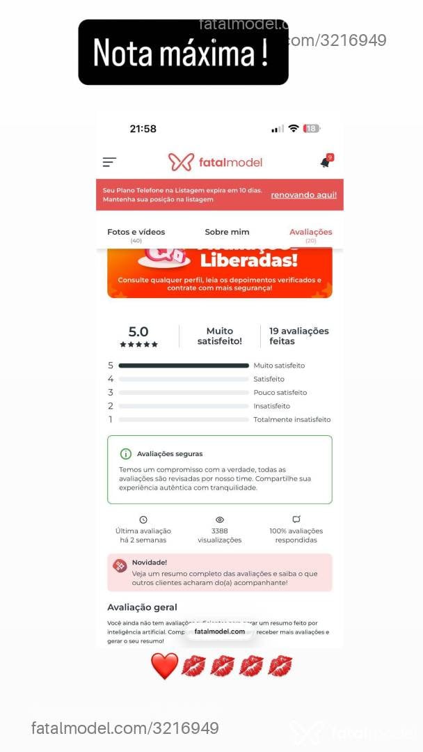 Acompanhante mulher morena (o) de olhos castanhos - Valentina Melo