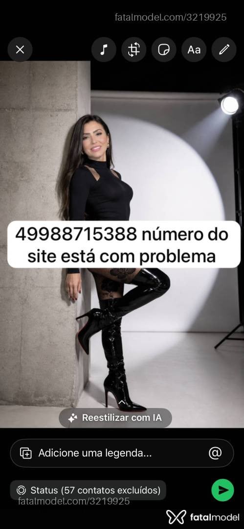 Acompanhante mulher morena (o) de olhos pretos - Fernanda