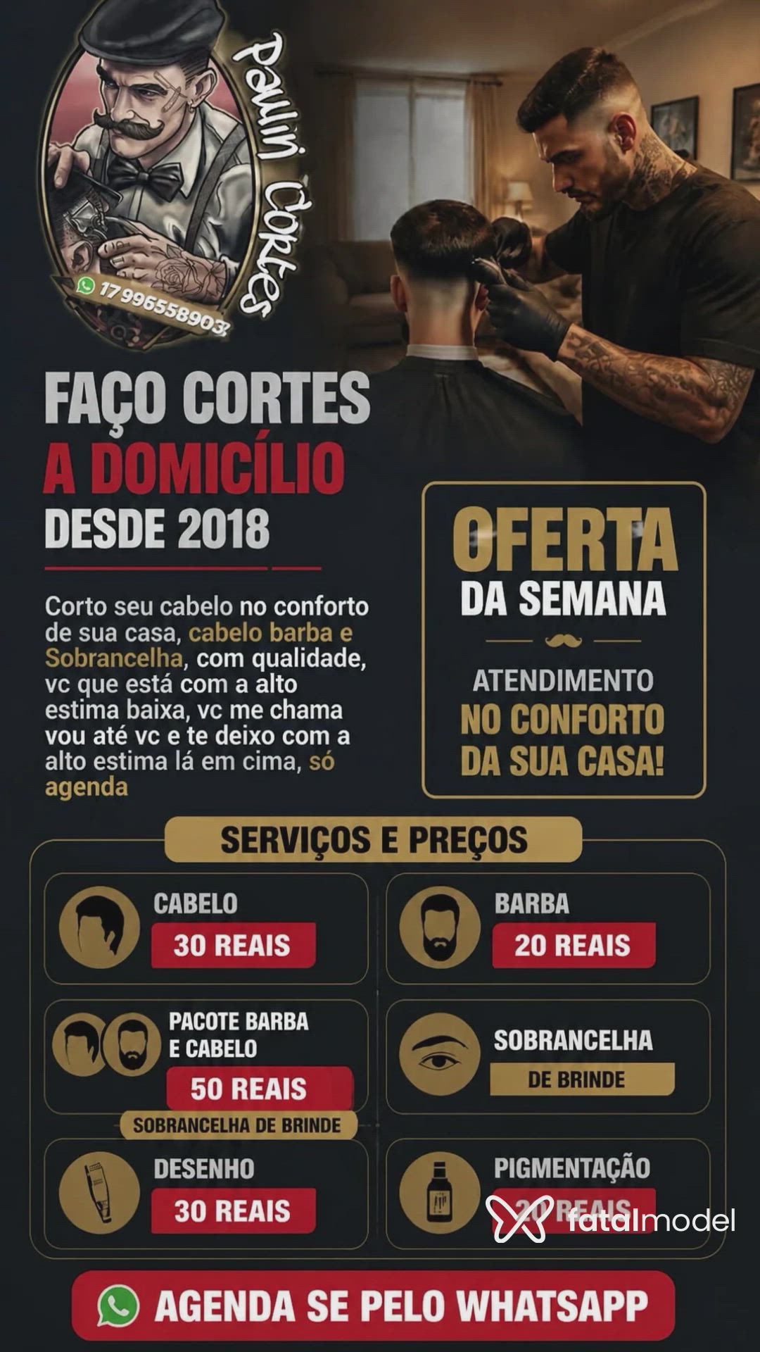 Acompanhante homem com cabelo castanho de olhos castanhos - Terciofetiche