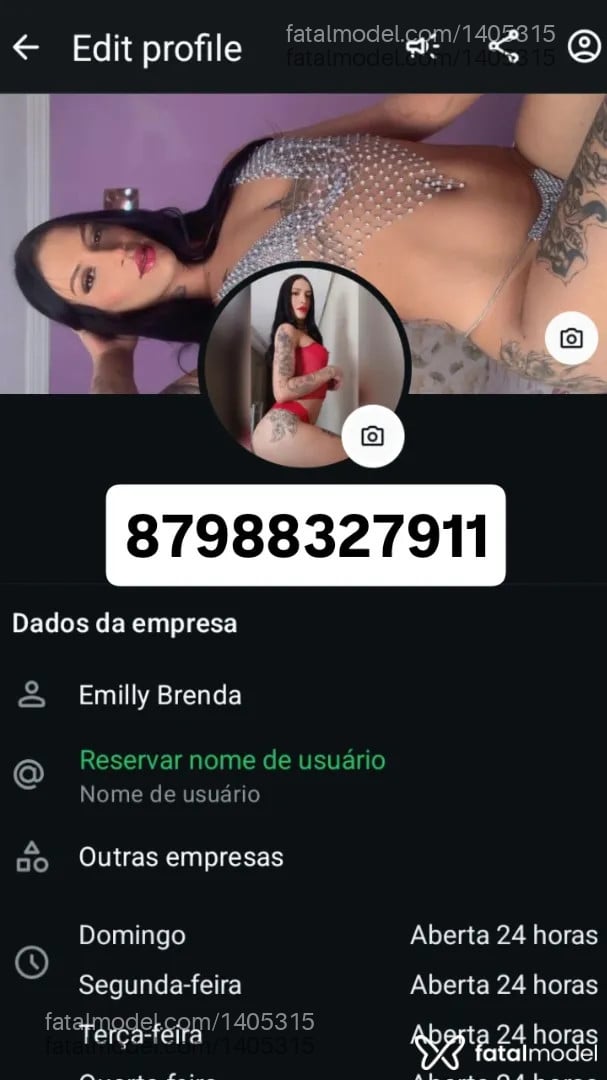 Acompanhante travesti morena (o) de olhos castanhos - Emilly Brenda