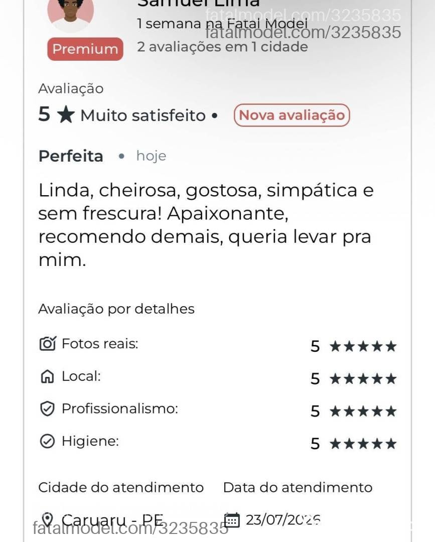 Acompanhante mulher morena (o) de olhos castanhos - Liz Macedo