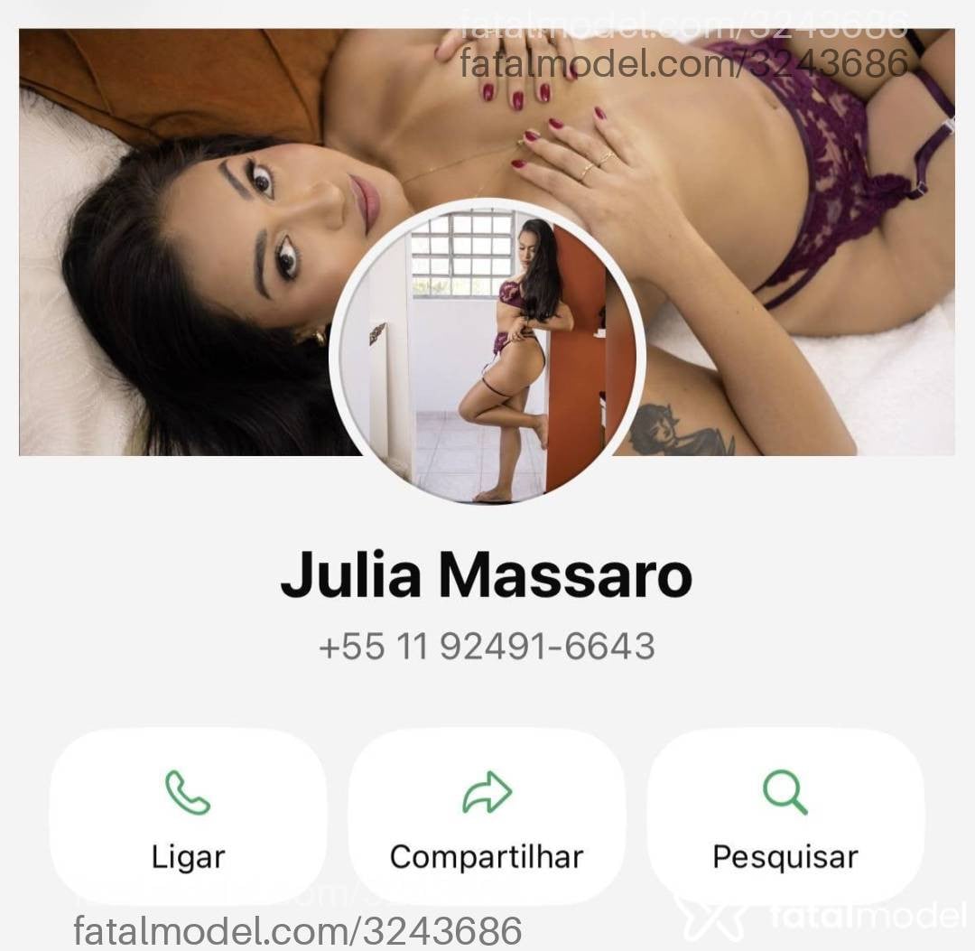 Acompanhante mulher morena (o) de olhos castanhos - Julia Massaro