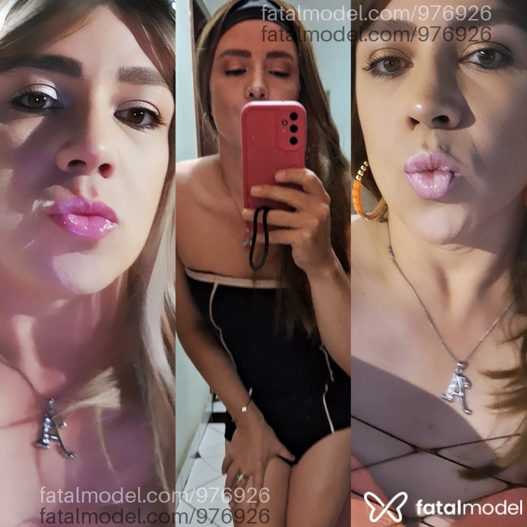 Acompanhante travesti com cabelo castanho de olhos verdes - Ana Branquinha