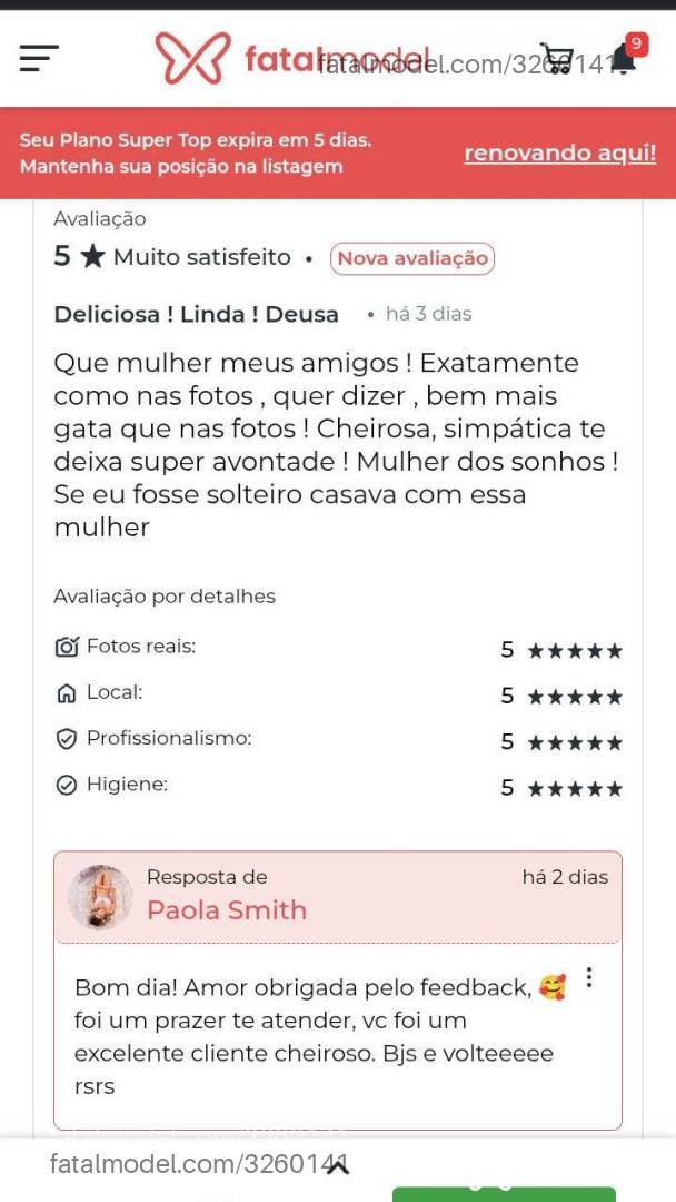Acompanhante mulher loira (o) de olhos castanhos em Marília - Paola Smith
