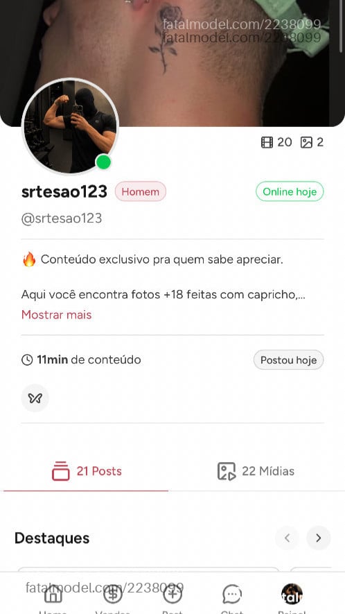 Acompanhante homem morena (o) de olhos verdes - Srtesao