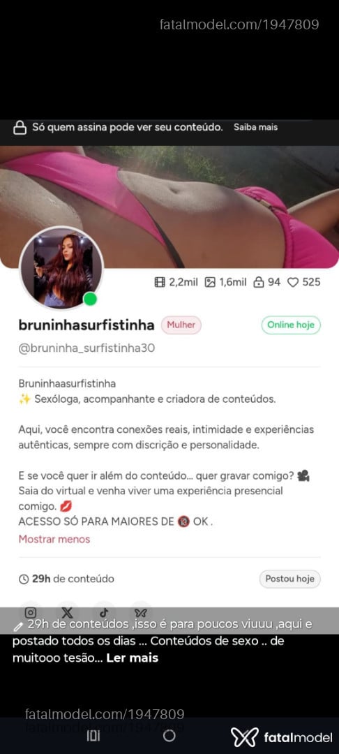 Acompanhante mulher com cabelo castanho de olhos castanhos - Bruninhaasurfis