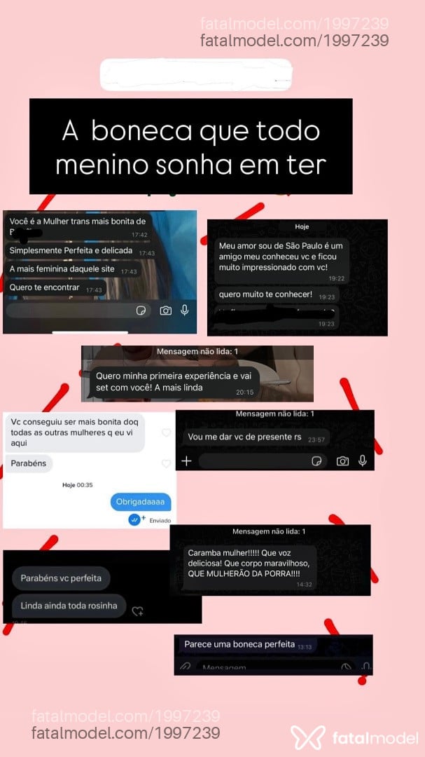 Acompanhante mulher trans com cabelo castanho de olhos castanhos - Lara