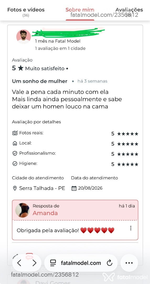 Acompanhante mulher com cabelo castanho de olhos castanhos - Amanda