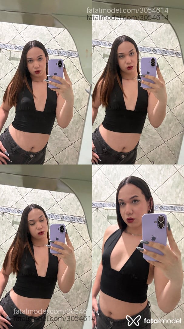 Acompanhante mulher trans com cabelo castanho de olhos castanhos - Kawany