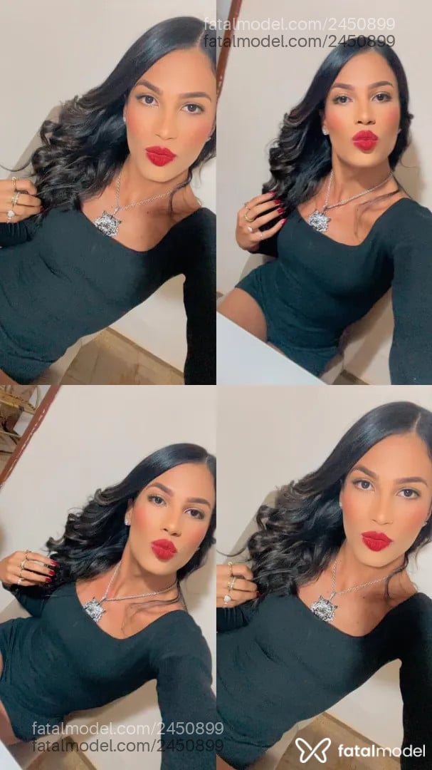 Acompanhante mulher trans com cabelo castanho de olhos pretos - Mavizinha