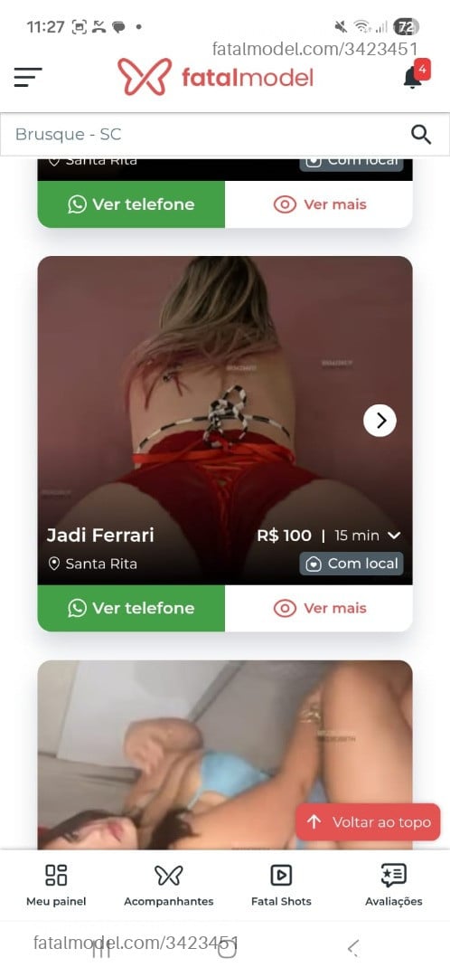 Acompanhante mulher loira (o) de olhos verdes - Jadi Ferrari