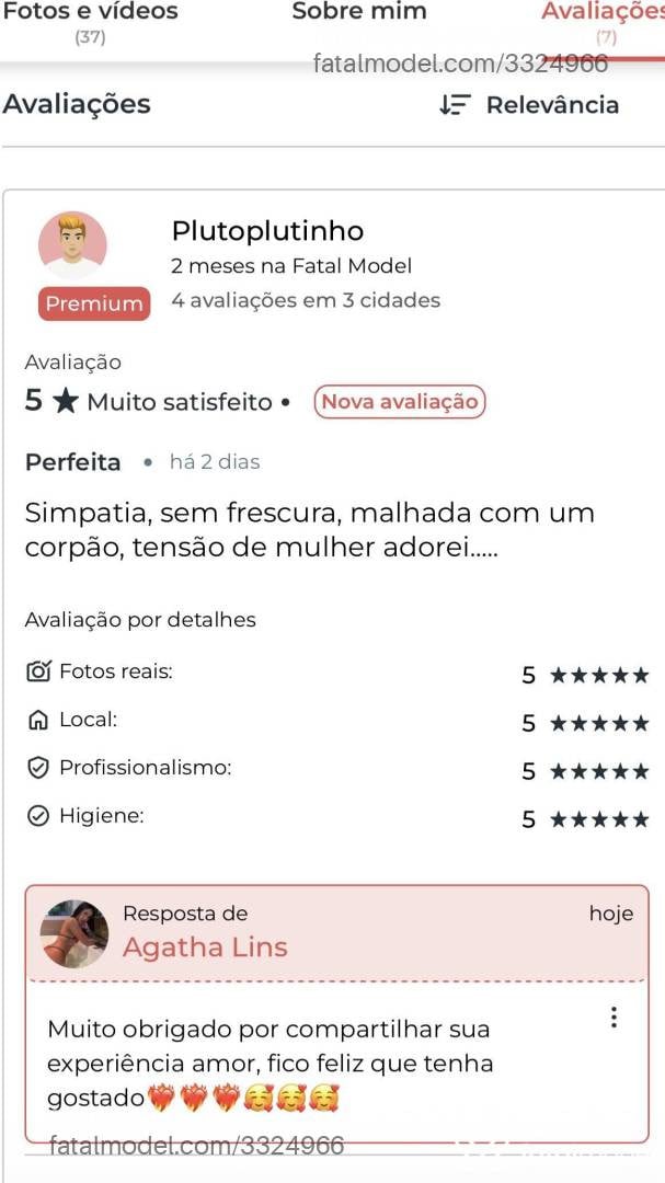 Acompanhante mulher com cabelo castanho de olhos castanhos - Agatha Lins
