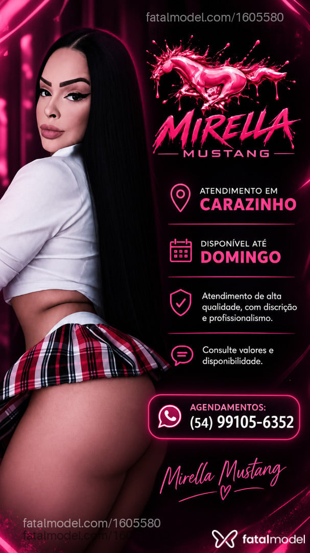 Acompanhante mulher trans morena (o) de olhos castanhos - Mirella Mustang